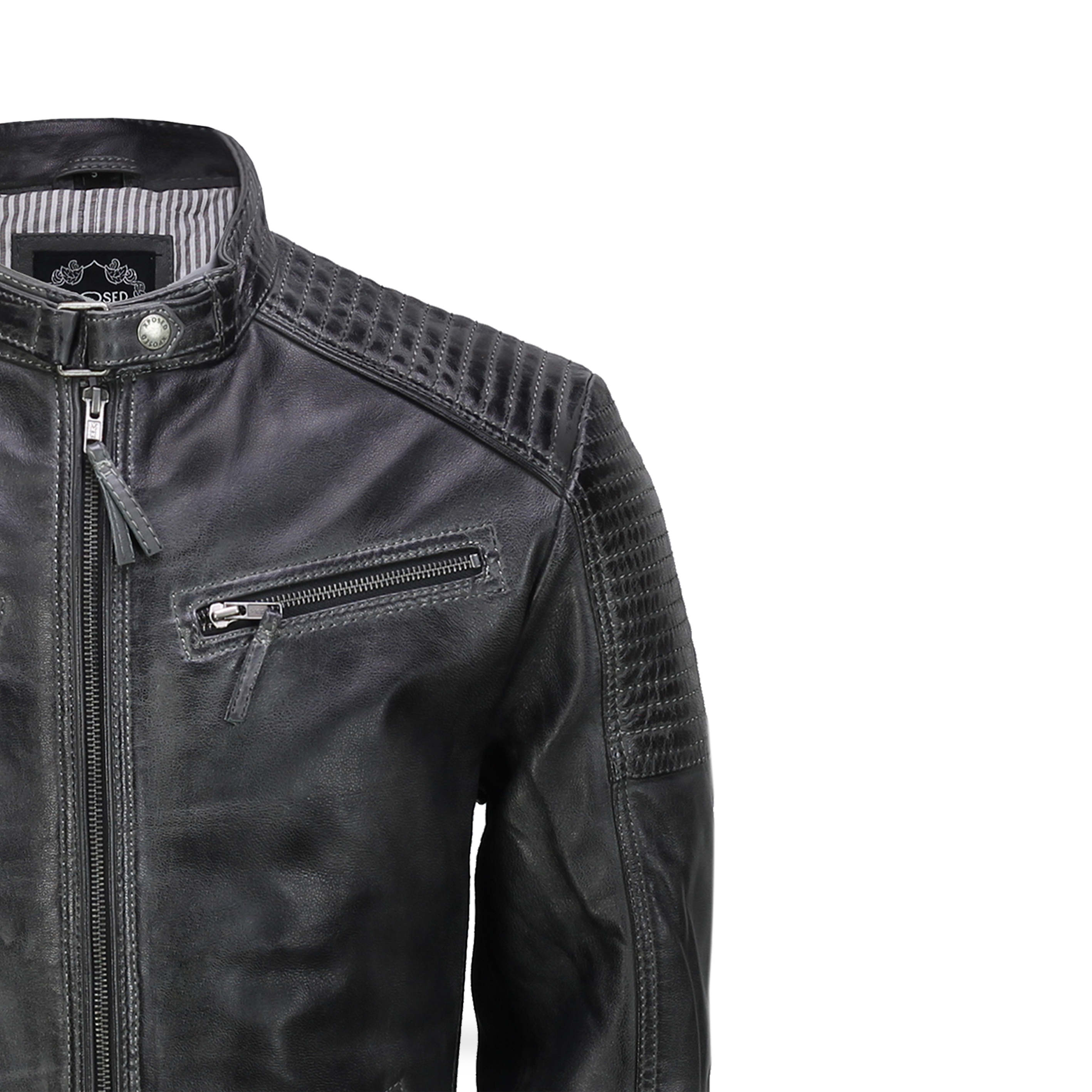 Mens smart deals leather jackets